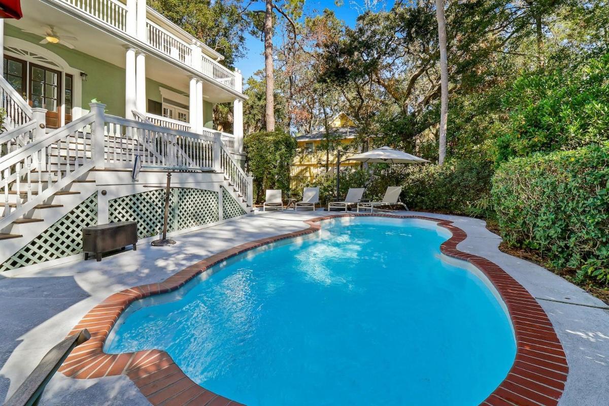 6 Bd 4 And One Half Bath Family Friendly Beach Home With Heated Pool Just A Block To The Beach Hilton Head Island Bagian luar foto