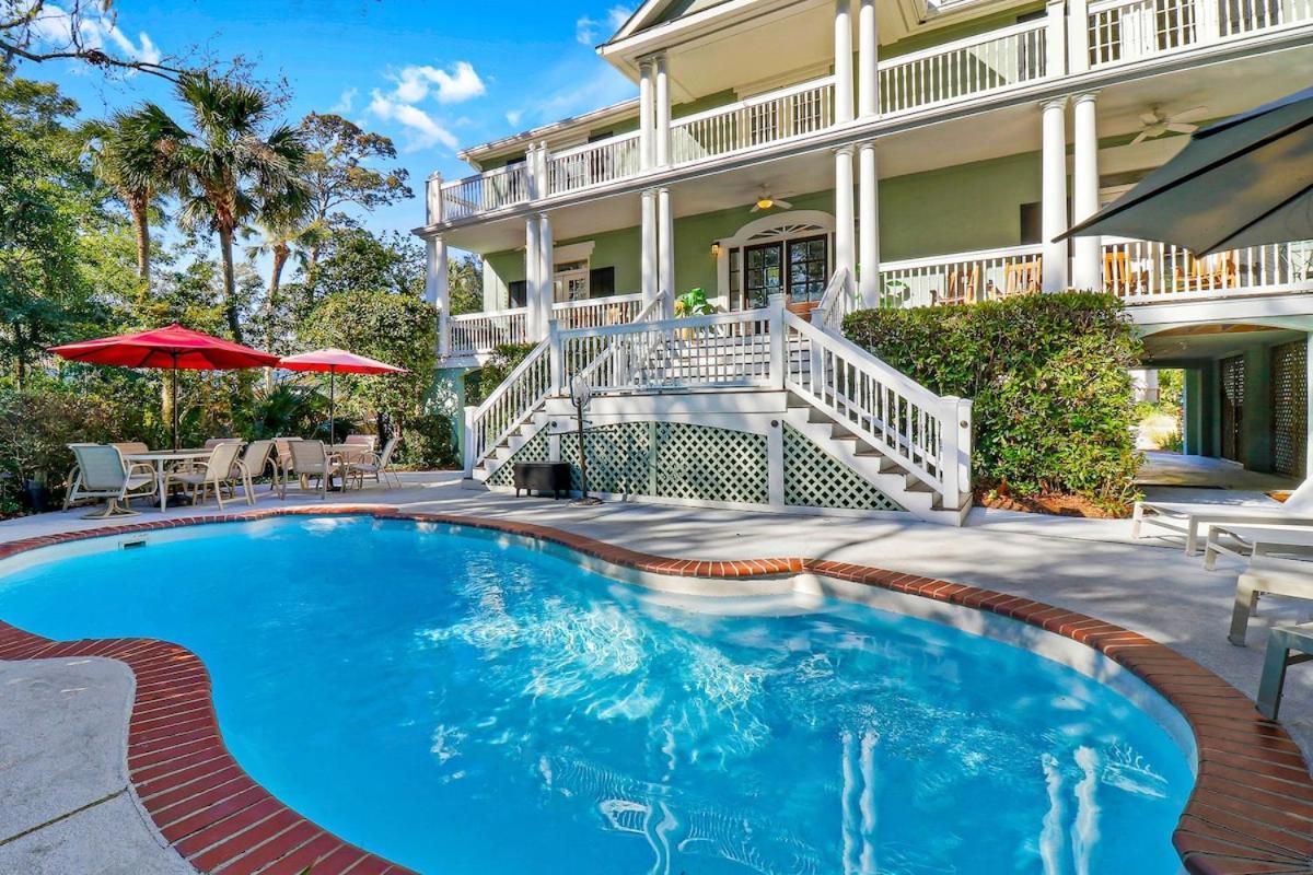 6 Bd 4 And One Half Bath Family Friendly Beach Home With Heated Pool Just A Block To The Beach Hilton Head Island Bagian luar foto